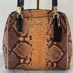 Coach Minetta Python Embossed Leather Crossbody Bag